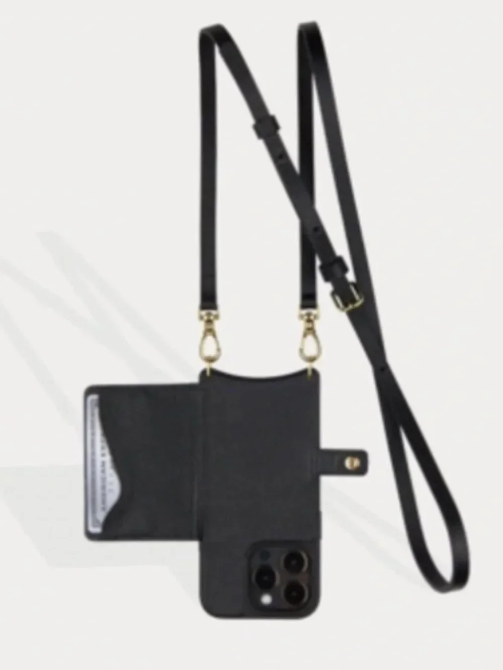 Bandolier Mila Wireless Charging Crossbody Bandolier Black/Gold - iPhone 13 Pro
